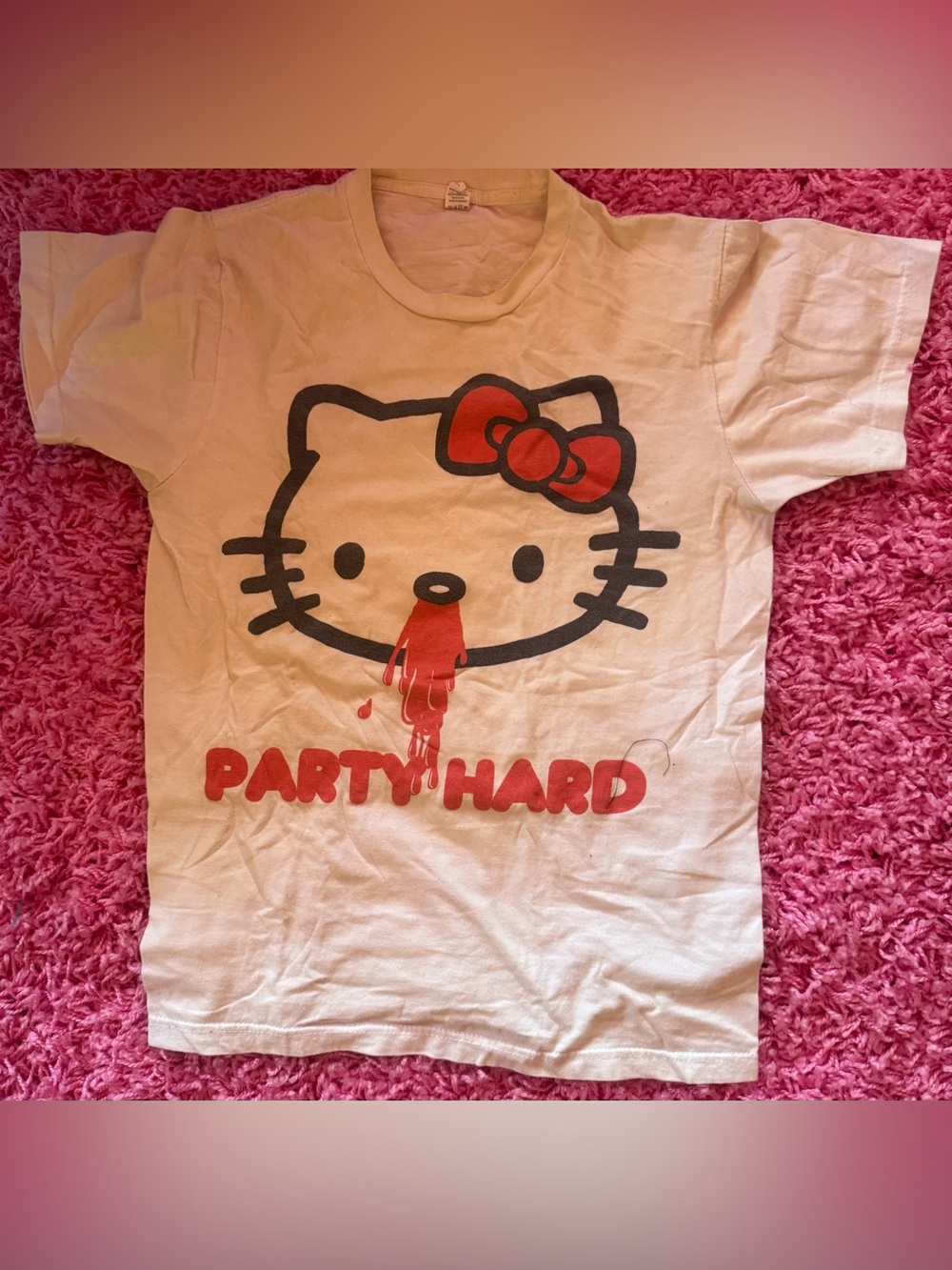 Vintage Hello Kitty Andrew W.K. Party Hard 2010 Warped Tour Vans t shirt unisex